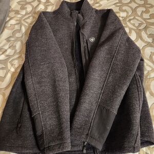 Ariat Charcoal/Black Bowdrie Bonded Full Zip Jacket